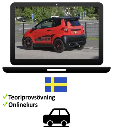 AM121-körkort digital paket (mopedbil)