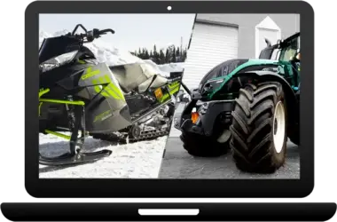Snowmobile and tractor online learning material